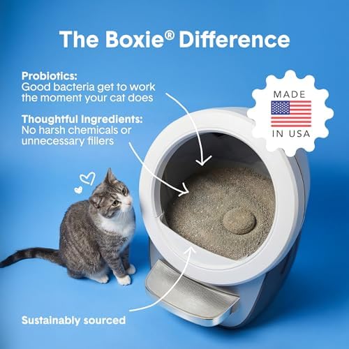 BoxiePro Bot Probiotic Cat Litter Automatic Box 40+ Day Odor Control 16 lb - Image 4