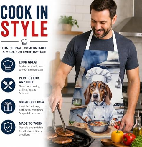 Caroline's Treasures American English Coonhound The Chef Apron Cooking Kitchen - Image 2