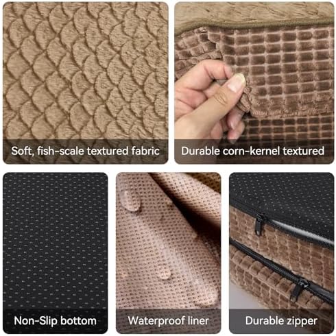 JOEJOY Orthopedic Dog Beds Large Sized Dog, XL Egg-Crate Memory Foam Pet Couch - Image 5