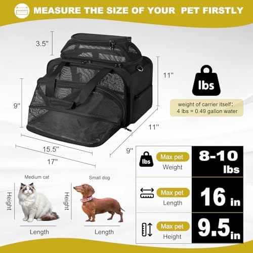 pidipiti 17x11x11 Soft-Sided pet Carrier, - Image 3