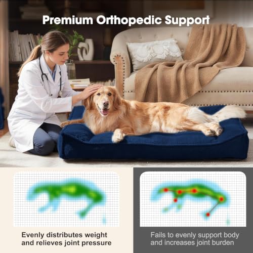 FURTIME Orthopedic Dog Bed Large Sized Dog, Extra Washable Dog Couch 38" - Image 6