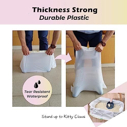 20 Count Jumbo Cat litter Box Liners - Image 2