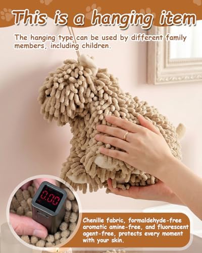 Dog Towel Shaped Hand Chenille Animal Towels - Image 4