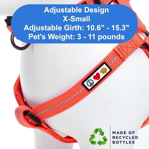 Pawtitas Recycled Reflective Step-in Dog Harness – Adjustable No-Pull Vest - Image 3