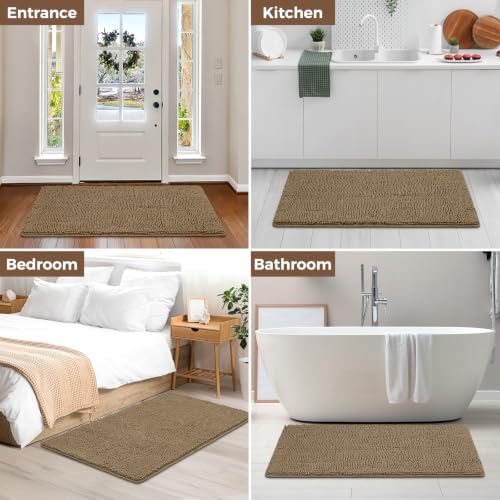 Bcoimo 48x30 Chenille Bath Mat – Non-Slip - Image 6
