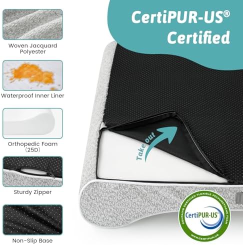 COZY KISS Orthopedic Dog Bed, for Large Dogs up to 90 lbs - Image 5