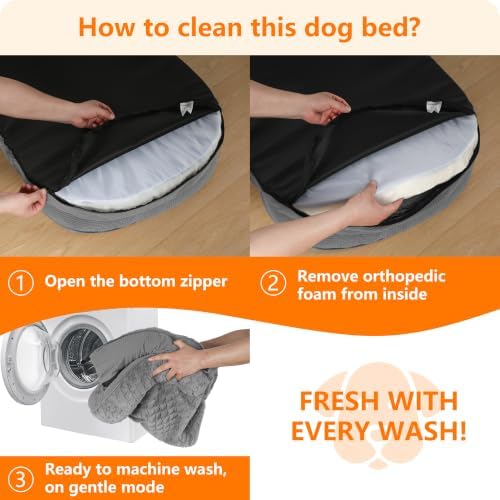 Dwanton Orthopedic Waterproof Medium Dog Bed Sofa, Gel Memory Foam - Image 7