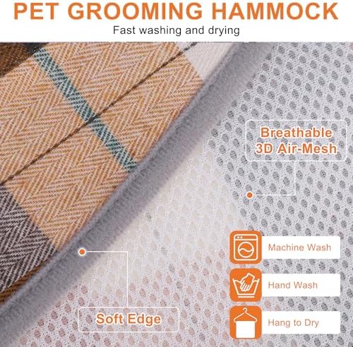BEAUTYZOO Dog Grooming Hammock for Small Dogs/Cats, Nail Trim Restraint - Image 5