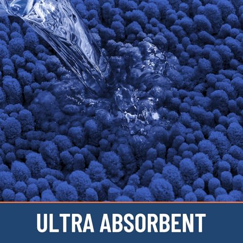 Smiry Bathroom Rugs 47X24, Extra Soft Rubber Backing Chenille Bath Mats - Image 5