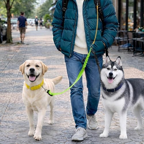 Double Dog Leash for Two Dogs, Professional No Tangle 360° Swivel Coupler - Image 6
