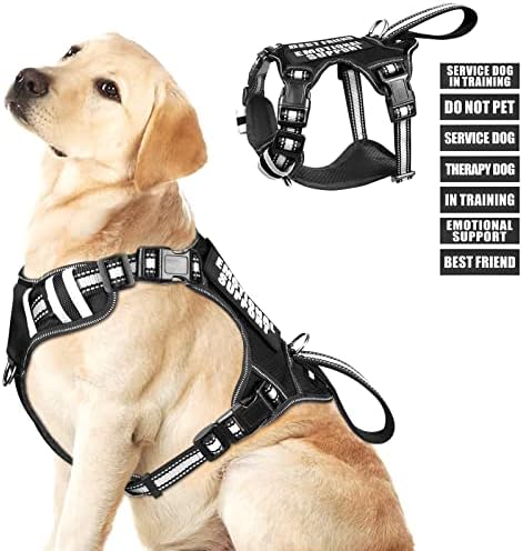WINSEE Service Dog Vest No Pull Dog Harness by WINSEE
