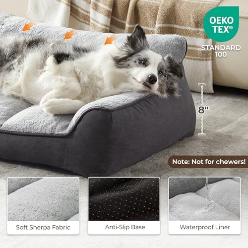 Extra Thick Orthopedic Bolster Dog Bed Medium Size Dogs - Image 5