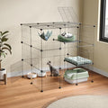 Oneluck 3-Tier Cat Cages Indoor Enclosure DIY Cat Playpen Catio Detachable by Oneluck