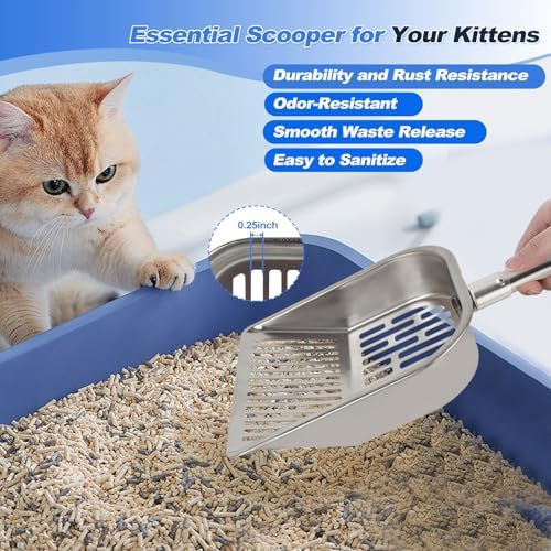 Poop Scooper Litter Scoop for Cat Kitty Chicken Dog Long Handle - Image 3