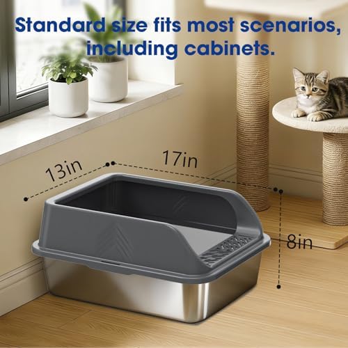 Small Stainless Steel Litter Box - Image 6