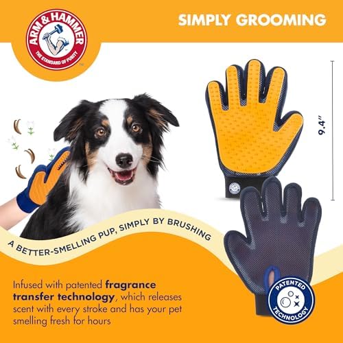 Arm & Hammer Deodorizing Dog Grooming Glove, Lily & Vanilla Scent - Image 2