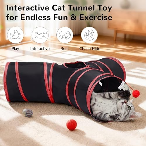 Tempcore Cat Tunnel, 3-Way Collapsible Toy - Image 3