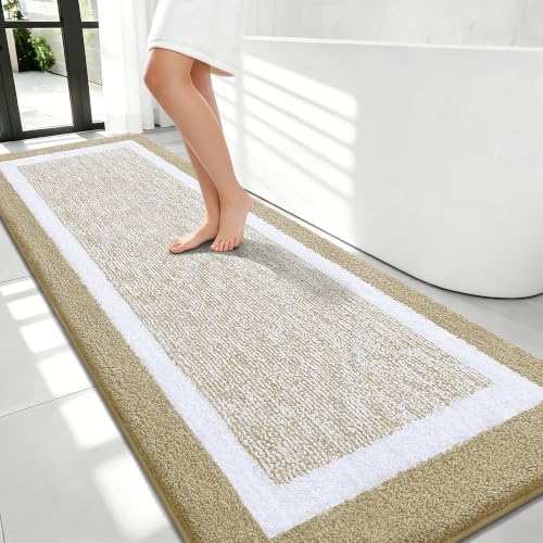 OLANLY Bathroom Runner Rugs 70x24, Extra Long Bath Mats by OLANLY