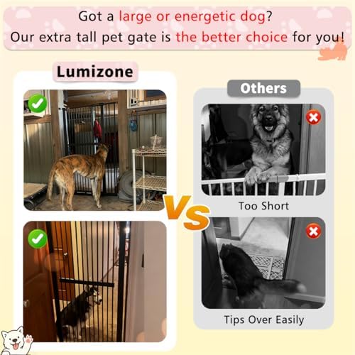 Lumizone 55.12" Extra Tall Pet Gate - Image 5