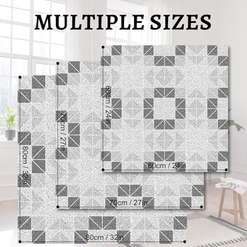 BLESWIN Loofah Bath Mat for Inside Shower, Square Shower Mat - Image 5