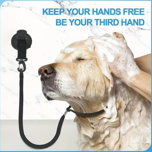 Suction Cup Cat Bathing Tether- Bolts Snapping Swivel, Heavy Duty Tub Wall - Image 5