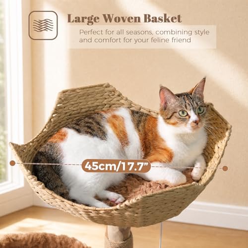 MUTTROS 40" Modern Wood Cat Tree - Image 4