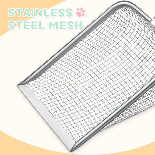 Metal Cat Litter Scoop, Sturdy Litter Cleaner Corner Shovel, Stainless Steel - Image 6