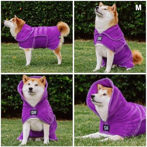 Tuff Pupper Fast Drying Dog Bath Robe | 800 GSM Plush Dog Towel - Image 3