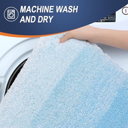 OLANLY Bathroom Runner Rug 47x20, Extra Soft Absorbent Microfiber Bath Rugs - Image 6
