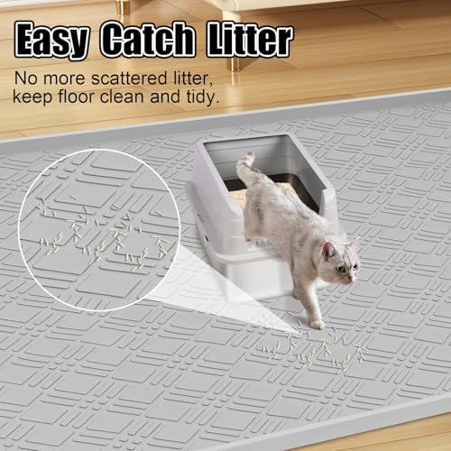 Silicone Cat Litter Mat 42" x 29" Cat Mat - Image 5
