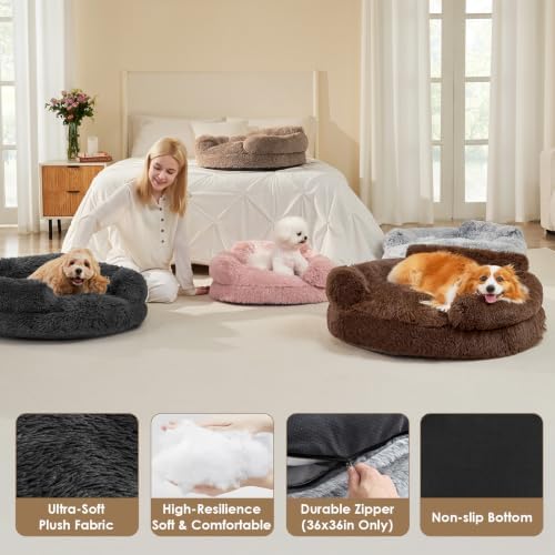 EHEYCIGA 20" Calming Donut Dog Bed - Image 5