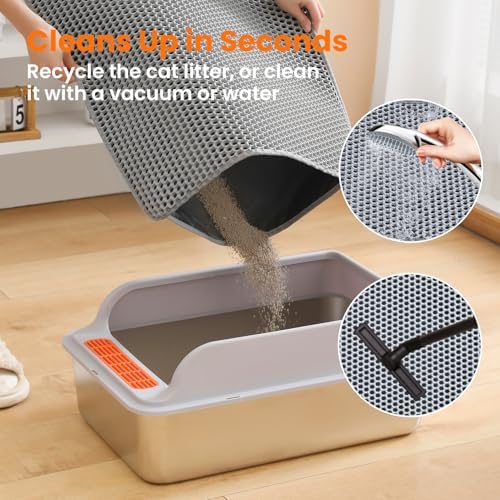 Small Cat Litter Mat, Double Layer Honeycomb Litter Box Mat - Image 5