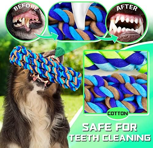 SHARLOVY Dog Rope Toy for Medium Dogs, 14 Pack Heavy Duty Dog Chew Toys - Image 4
