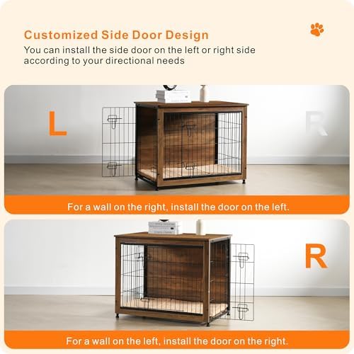 DWANTON 32.5" Dog Crate Furniture - Image 4