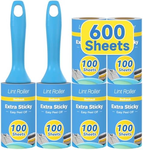 Swihauk 600 Sheets Extra Sticky Lint Rollers by swihauk
