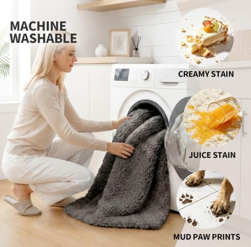 ILANGO Bathroom Rugs 36" × 24", Extra Soft Absorbent Microfiber Bath Rugs - Image 3