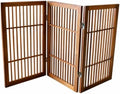 Urnporium Pet Dog Gate Freestanding, Strong Durable Folding Wooden Fence by Urnporium