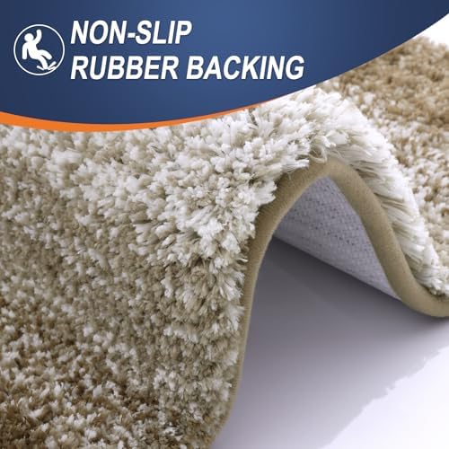 OLANLY Bathroom Rugs Mat 34x21, Extra Soft Absorbent Microfiber Bath Rugs - Image 4
