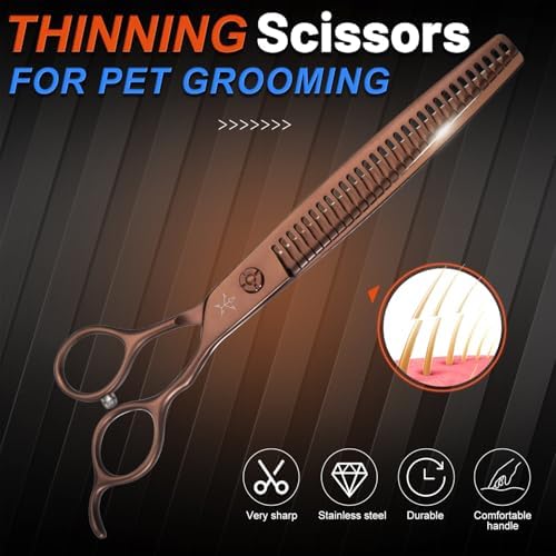 High-end Professional Dog Grooming Thinning Scissors Teeth Cutting Blending - Image 5