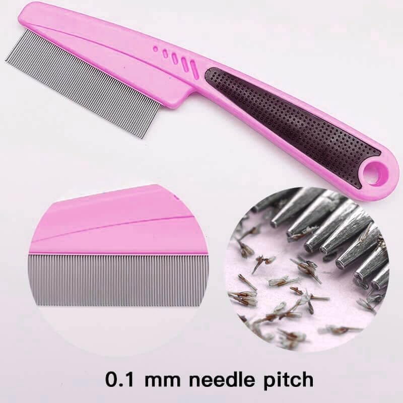 Flea Comb for Dogs and Cats, Fine-Toothed Pet Combs for Detangling or Dematting - Image 2