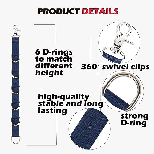 Dog Grooming Loops Dogs Grooming Table Arm Extender Straps 2 PCS 6 D-Ring Pet - Image 2