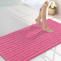 Smiry Bathroom Rugs 44X24, Extra Soft Rubber Backing Chenille Bath Mats by Smiry