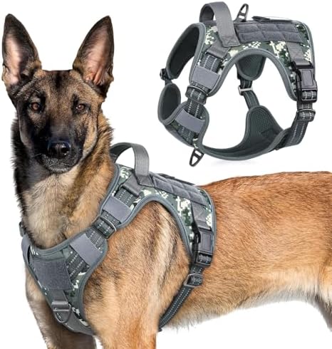 rabbitgoo Tactical Dog Harness for X-Large, No Pull Military Service Vest by rabbitgoo