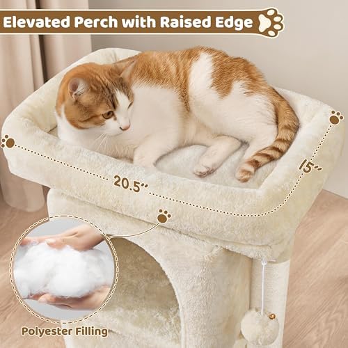 Yaheetech 23.5in Small Low-Profile Cat Tree Condo - Image 4
