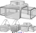 Top and 2 Sides Expandable Pet Carrier 17x11x9.5 TSA Airline Approved by SHARLOVY