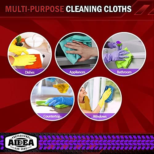 AIDEA Microfiber Cleaning Cloth-400PK, Microfiber Towels - Image 7