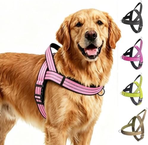 No Pull Dog Harness Front Clip, Escape Proof Dog Harness, Reflective Durable by Unknown