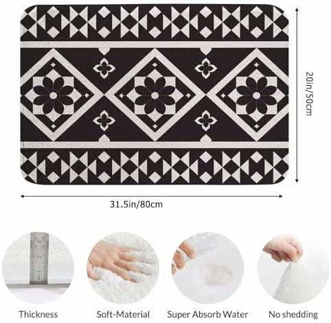 Geometric Ethnic Pattern Bath Mat - Image 3