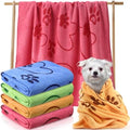 Fanfanwin 4 Pcs Dog Bath Towels Microfiber Drying Dog Towel Absorbent Pet Heart by Fanfanwin