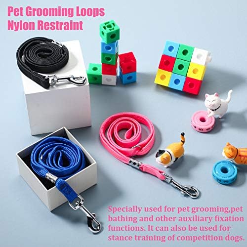 Boao 9 Pcs Pet Grooming Loop Adjustable Nylon Restraint - Image 6